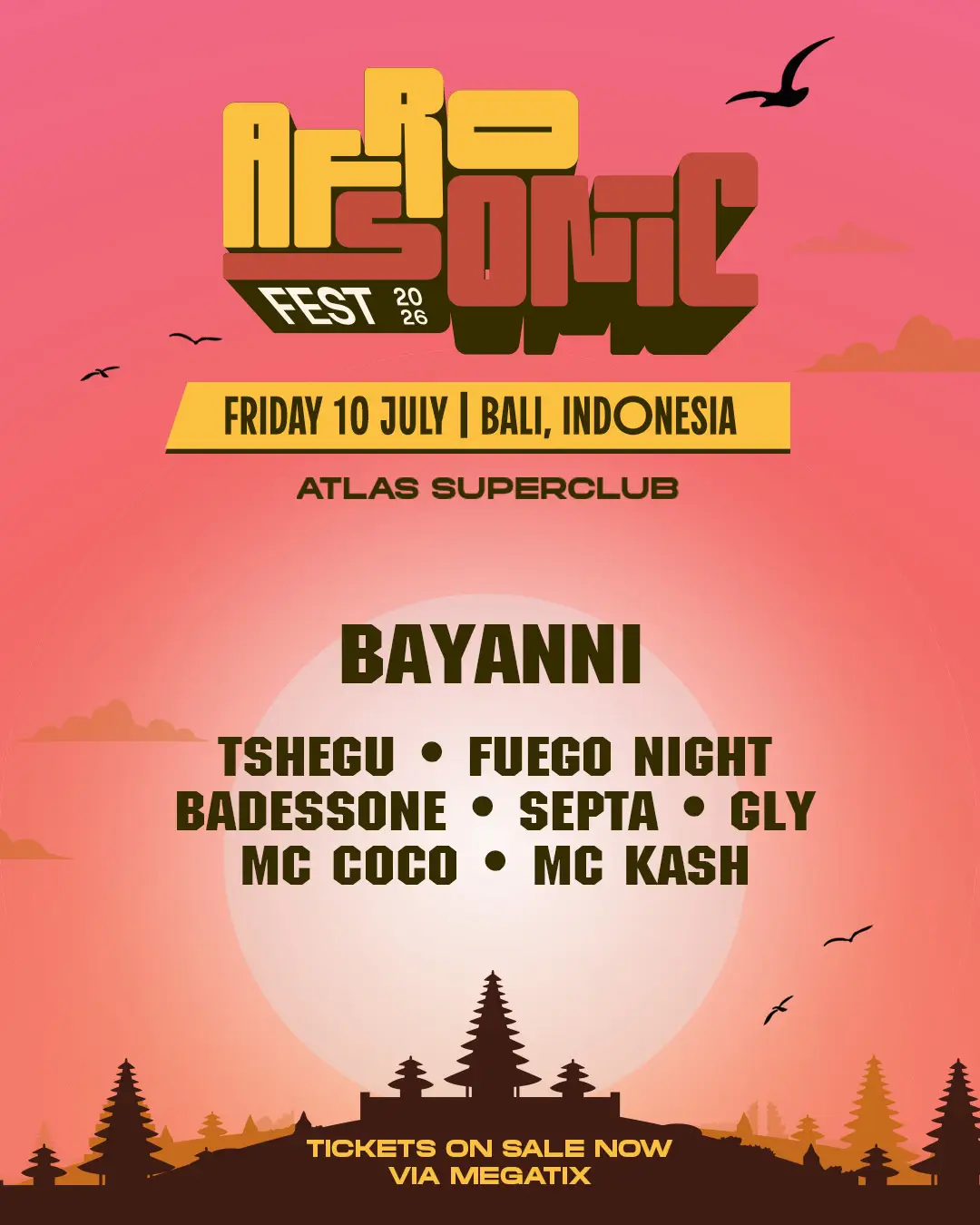 Event - AFROSONIC 2026 - World's Biggest Beach Club & Super Club in Bali | Atlas Beach Fest