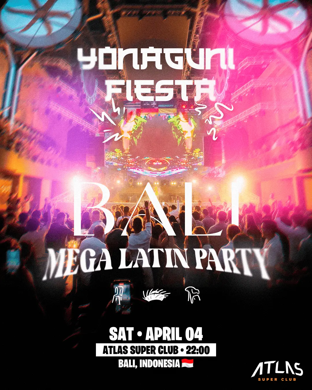 Event - YONAGUNI FIESTA - World's Biggest Beach Club & Super Club in Bali | Atlas Beach Fest