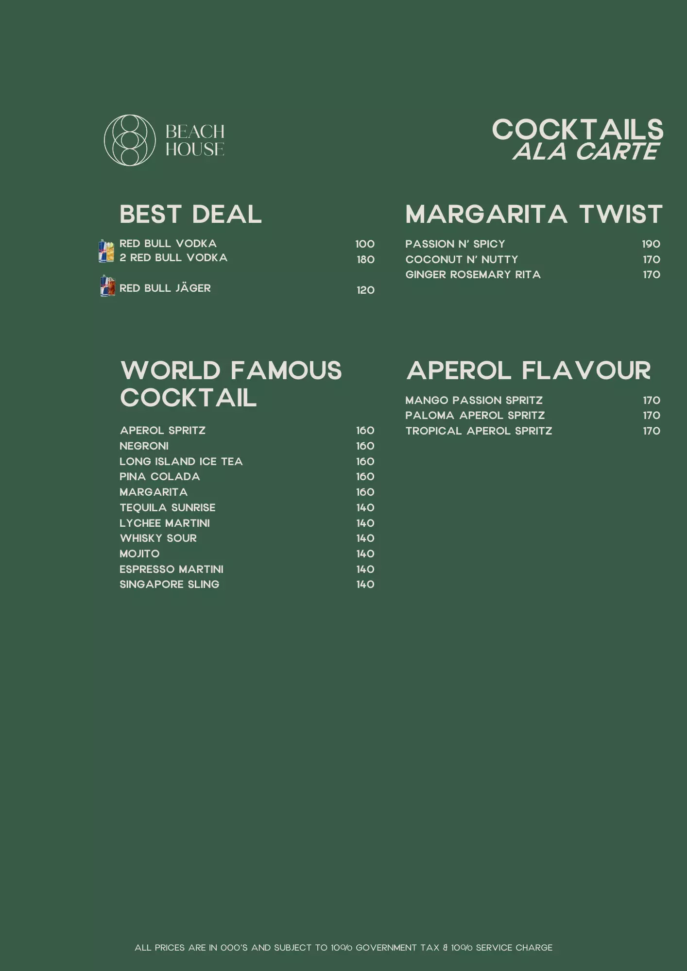 Menu - Cocktail reg - World's Biggest Beach Club & Super Club in Bali | Atlas Beach Fest