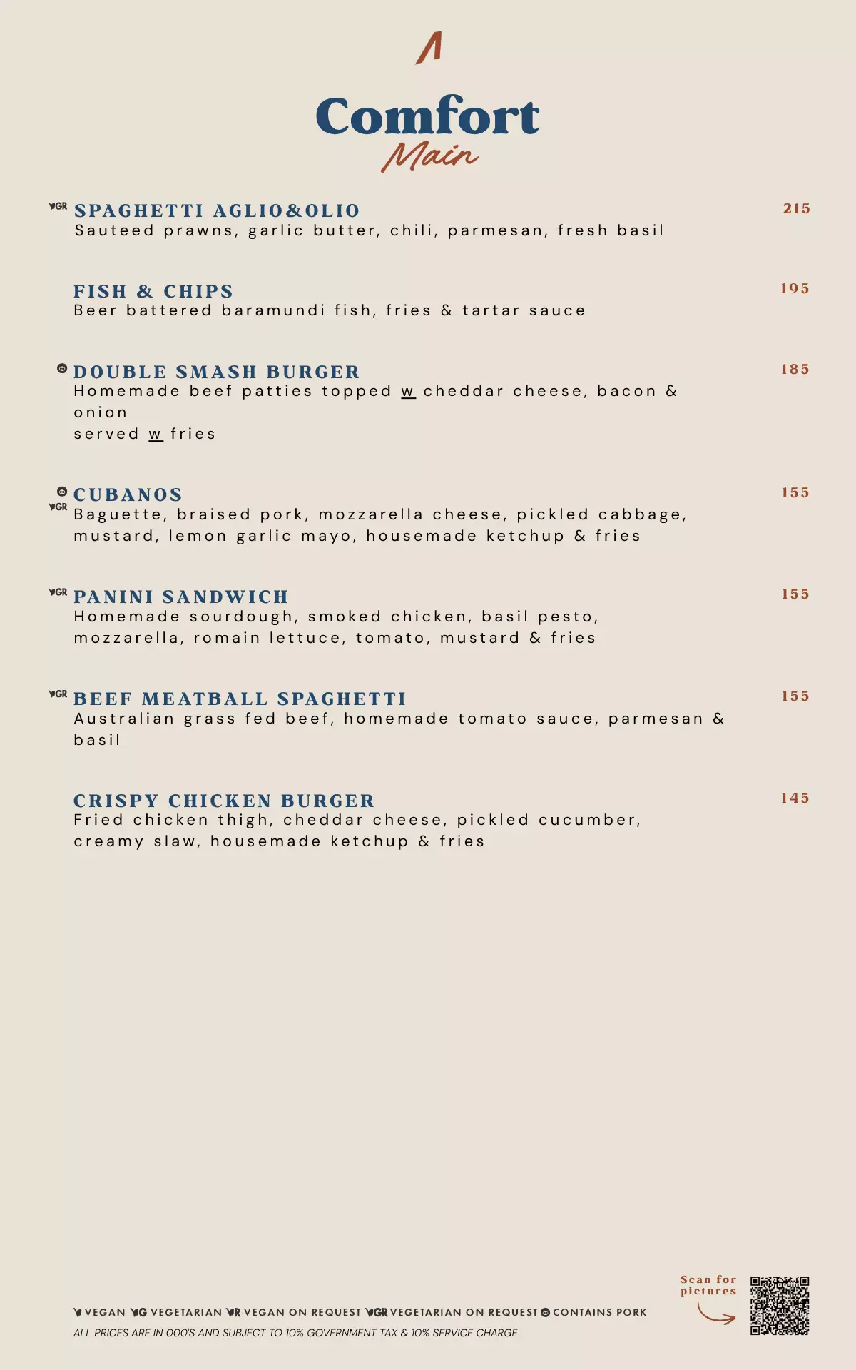 FOOD Menu