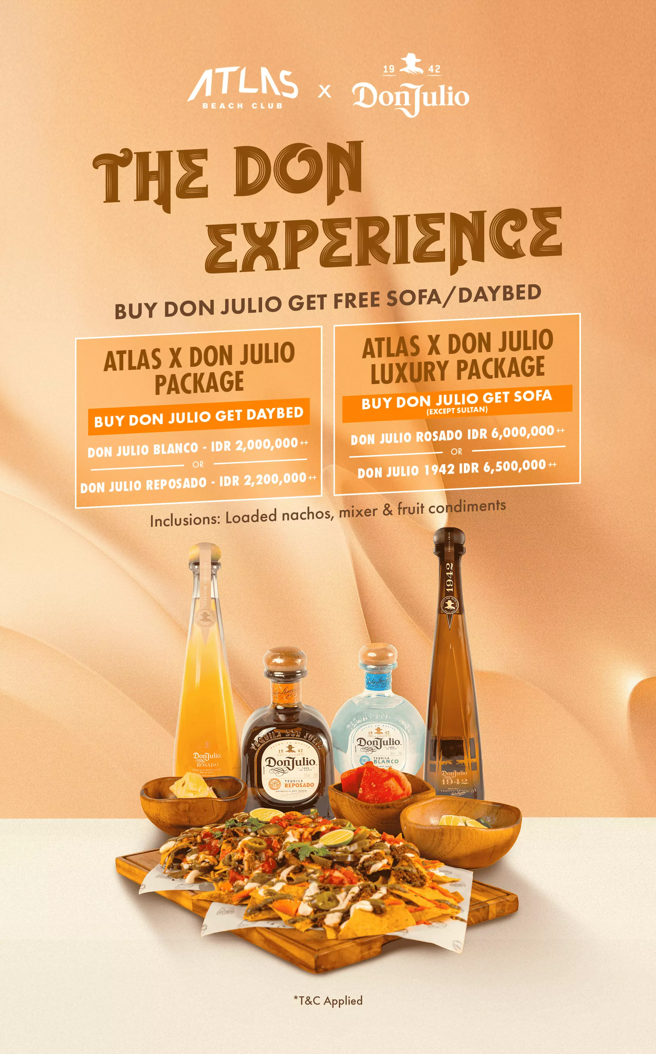 Don Julio x Atlas Beach fest don experience