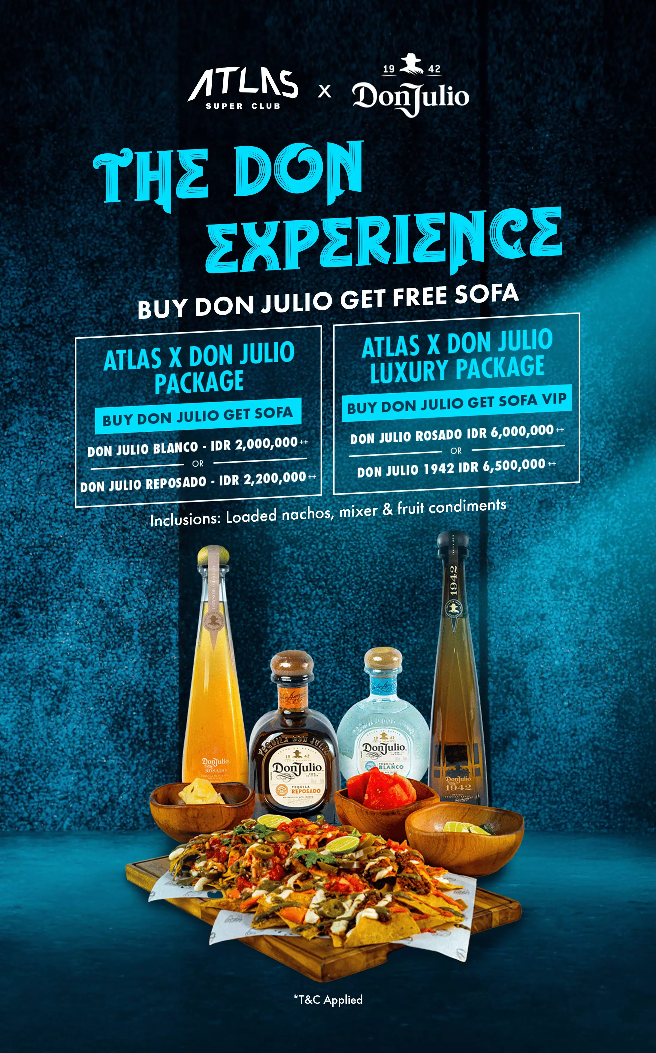 Don Julio x Atlas Super Club don experience