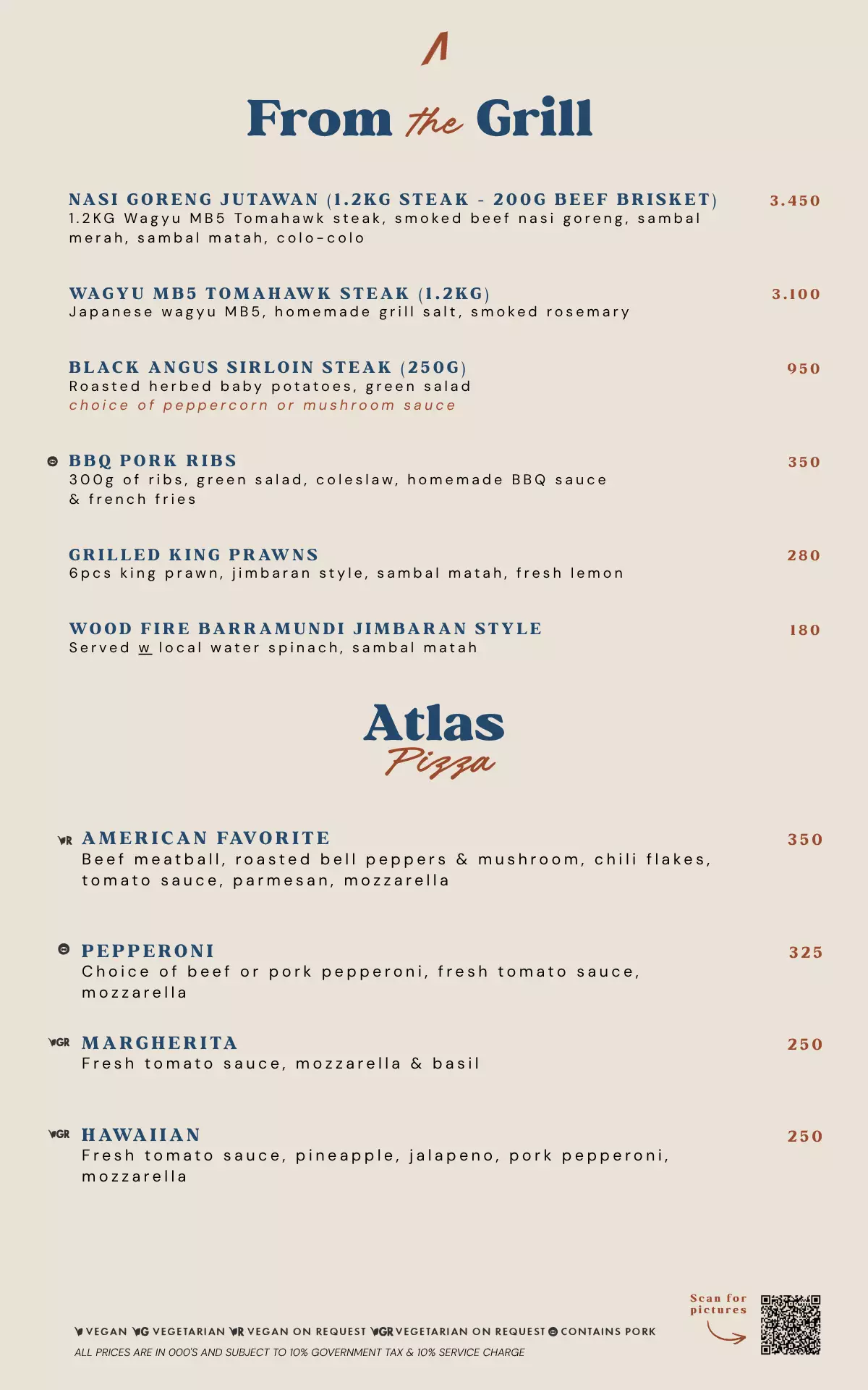 FOOD Menu