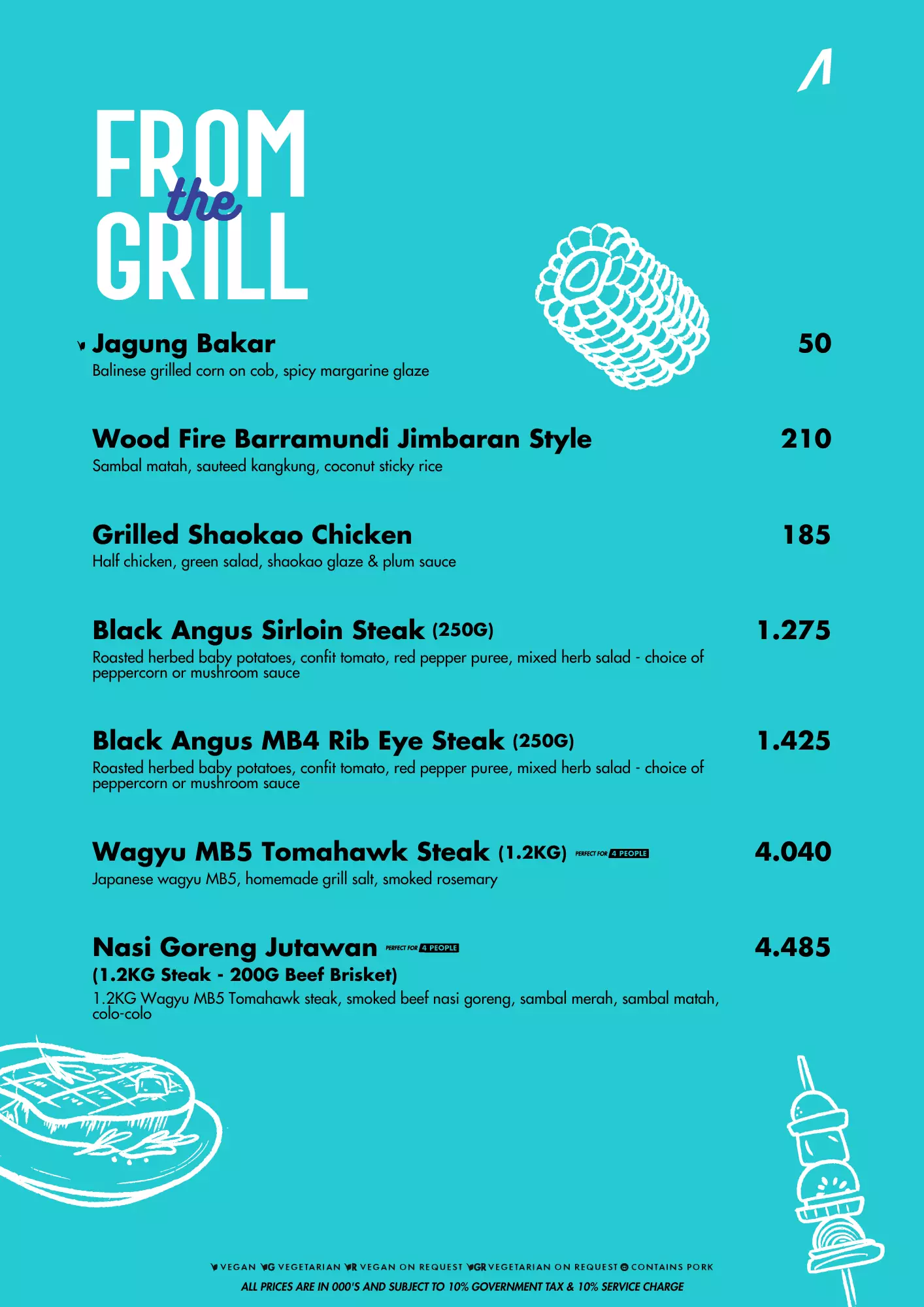 FROM THE GRILL - 30%++