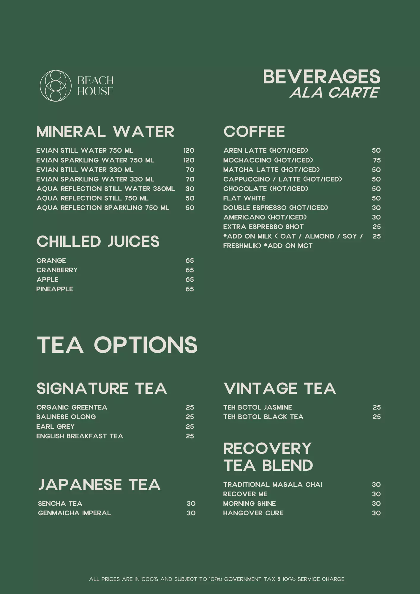 Mineral & Tea Reg