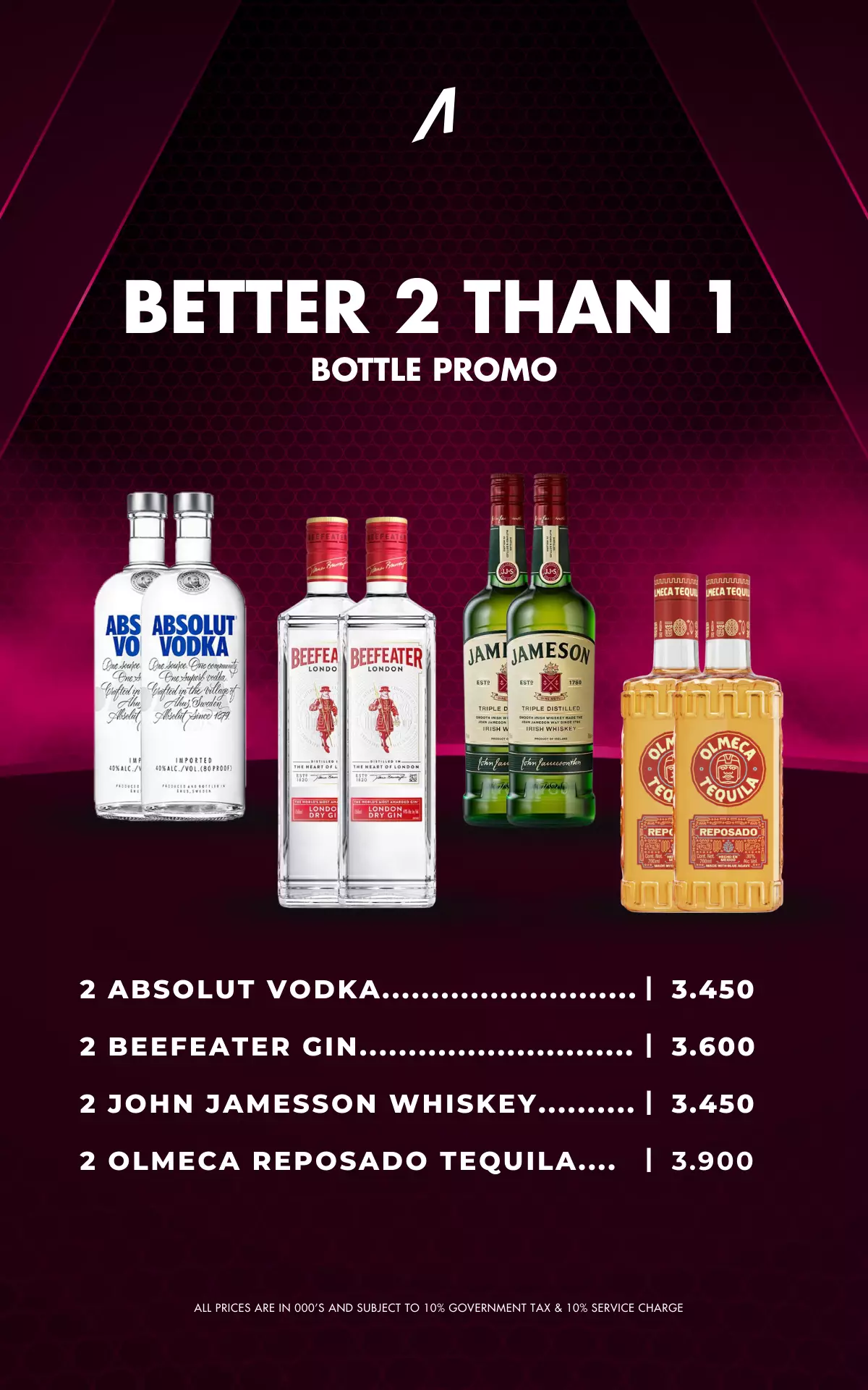 Menu - NEW PRICE BETTER 2 THAN 1 - World's Biggest Beach Club & Super Club in Bali | Atlas Beach Fest