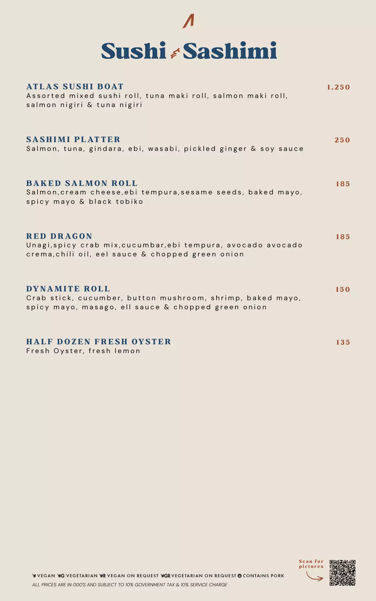 FOOD Menu