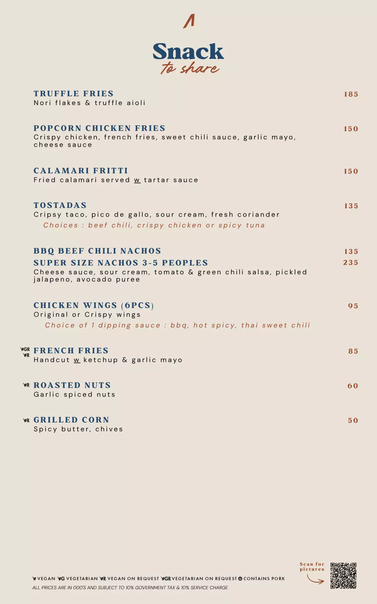 FOOD Menu