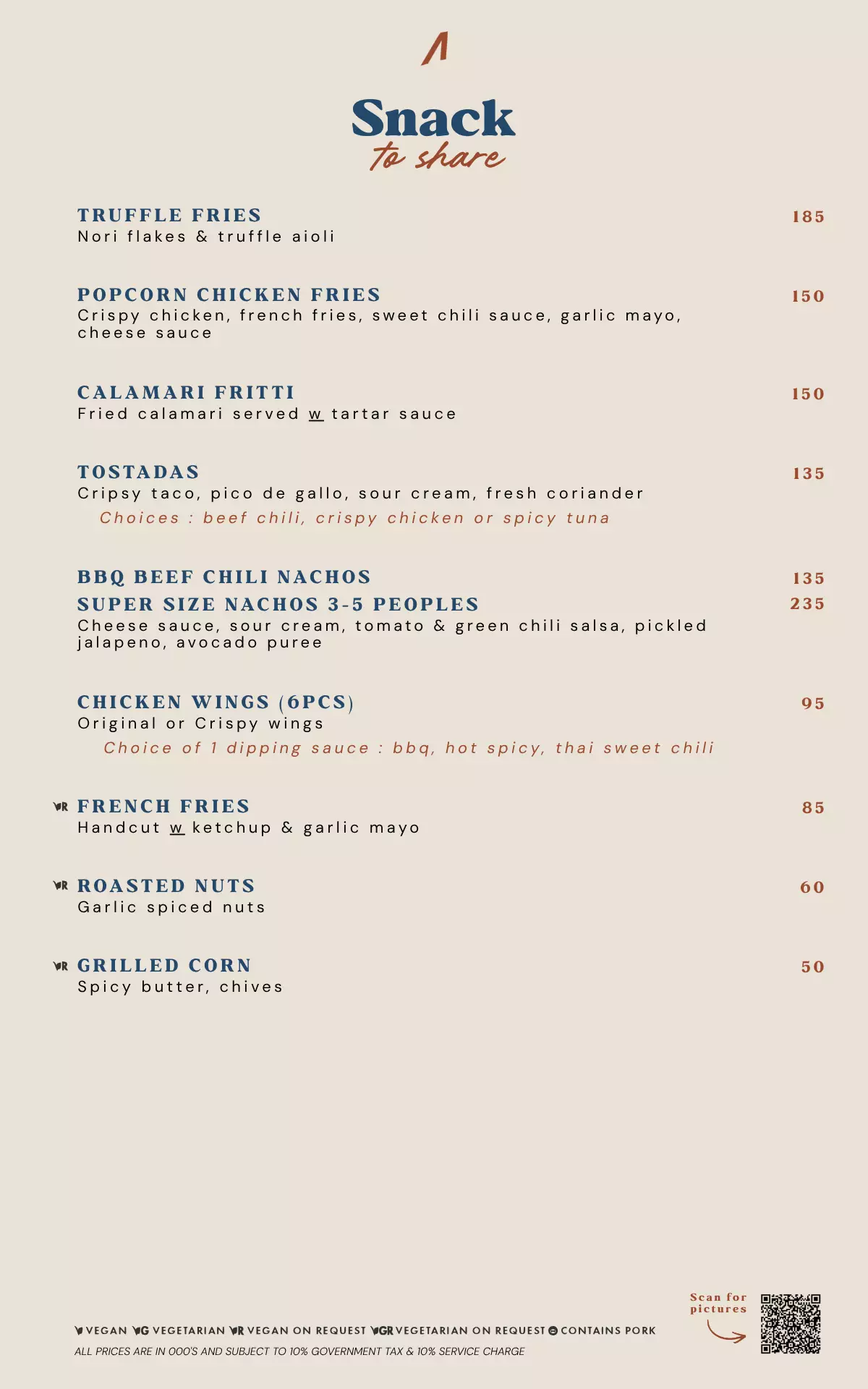 FOOD Menu