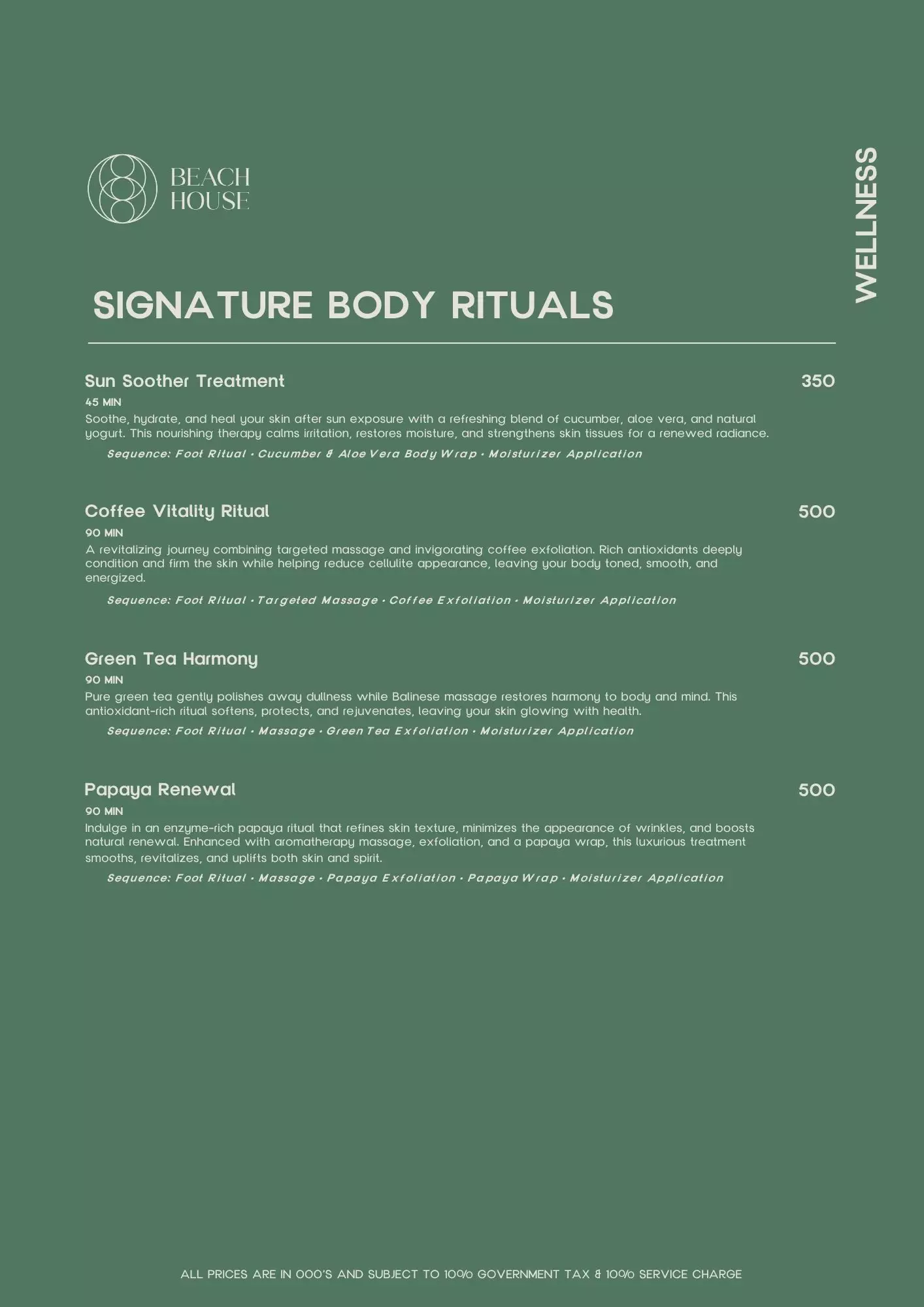 Menu - Spa (page 3) - World's Biggest Beach Club & Super Club in Bali | Atlas Beach Fest