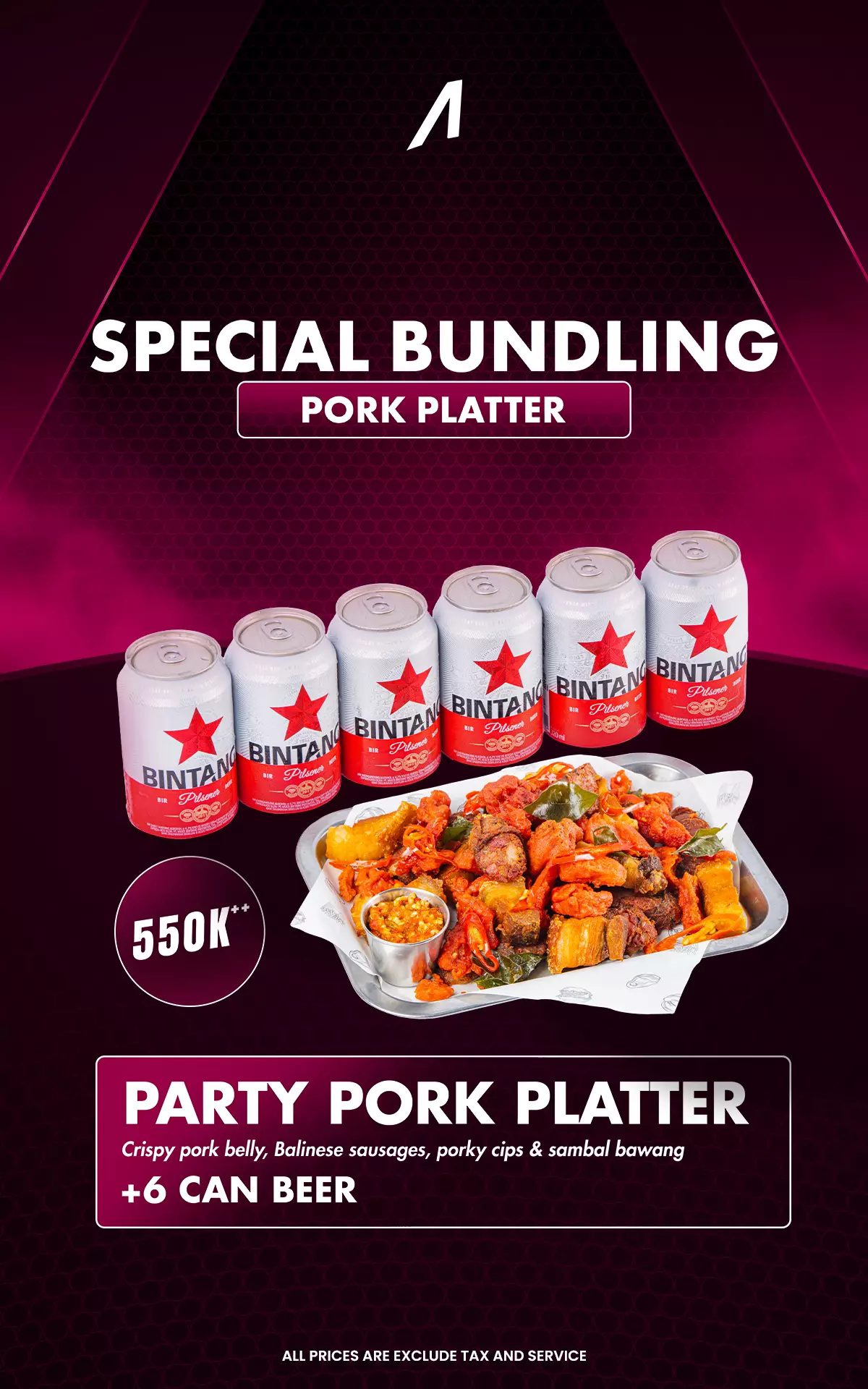 Special Bundling - Pork Platter X Bintang Can