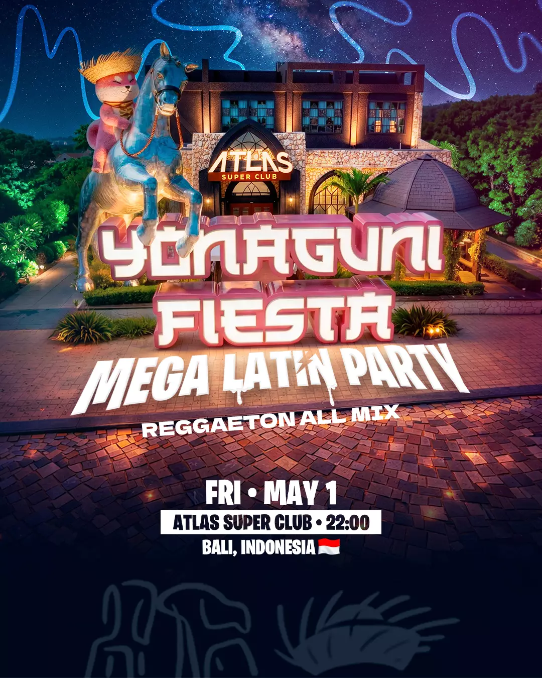 Event - YONAGUNI - World's Biggest Beach Club & Super Club in Bali | Atlas Beach Fest