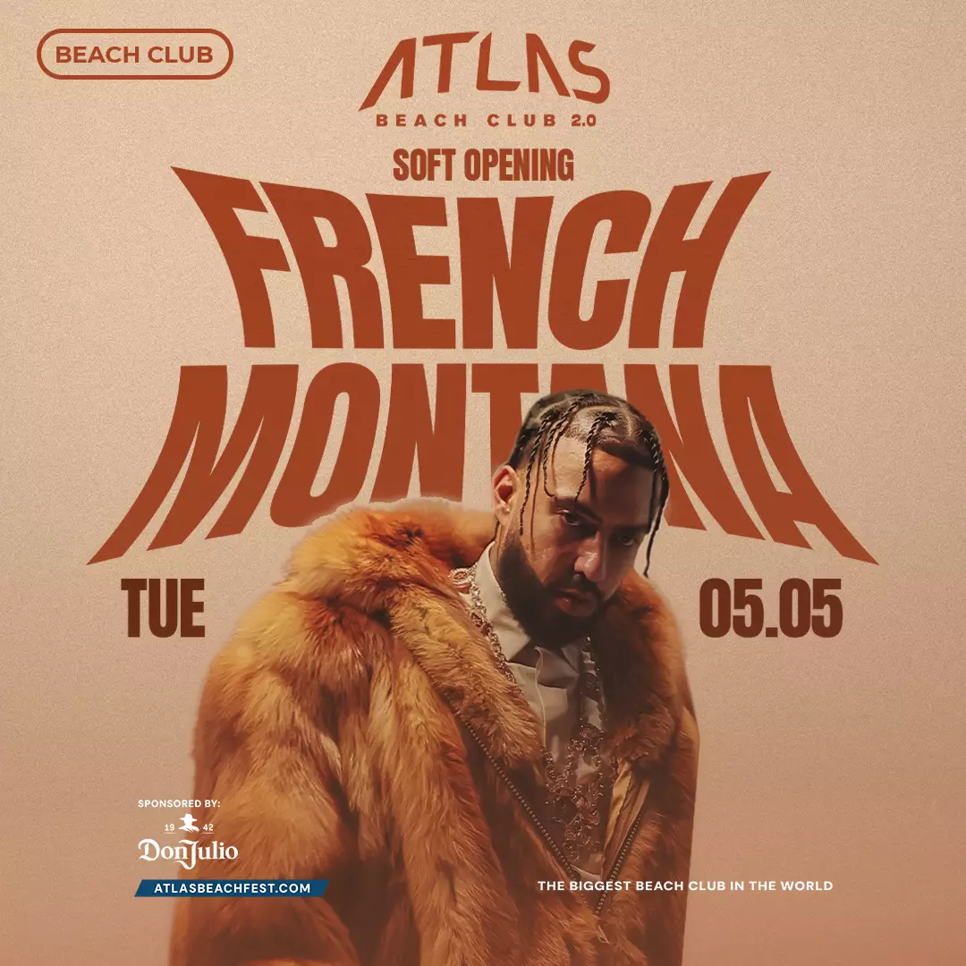Event - French Montana - World's Biggest Beach Club & Super Club in Bali | Atlas Beach Fest