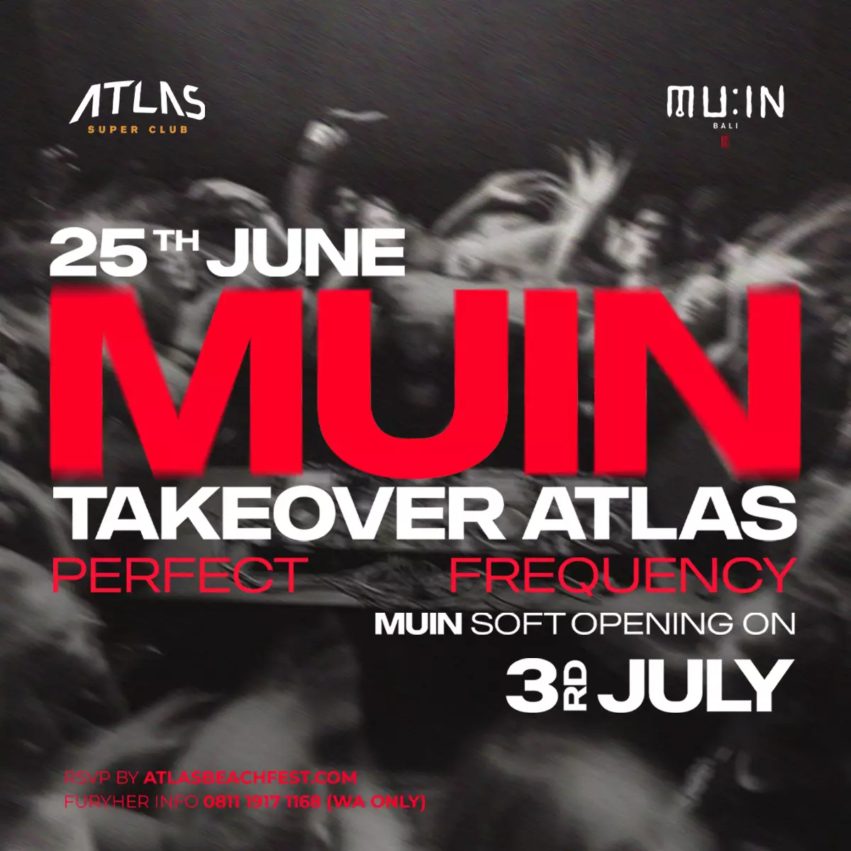 Banner - MUIN TAKEOVER - World's Biggest Beach Club & Super Club in Bali | Atlas Beach Fest