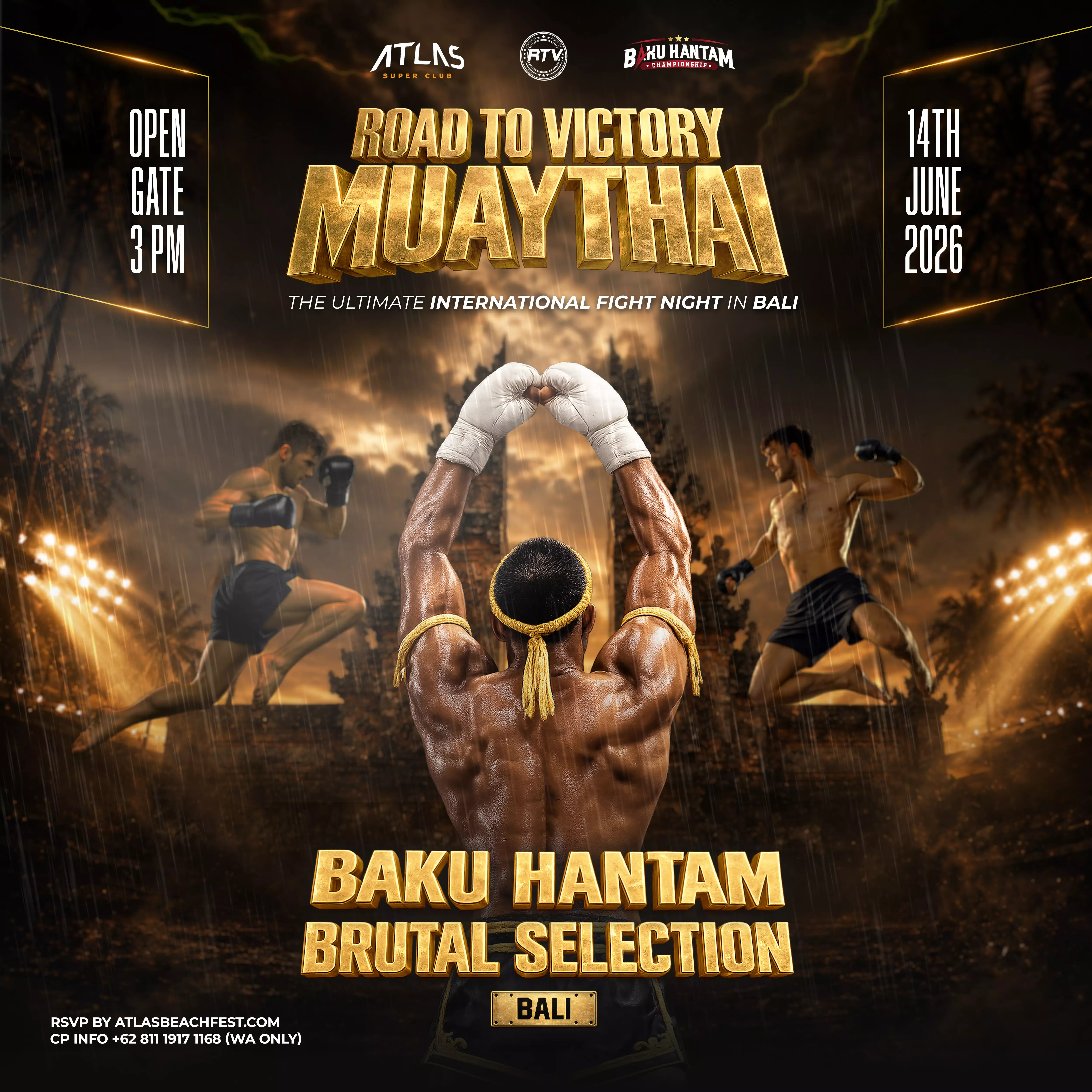 Event - ROAD TO VICTORY - PRO MUAYTHAI - World's Biggest Beach Club & Super Club in Bali | Atlas Beach Fest