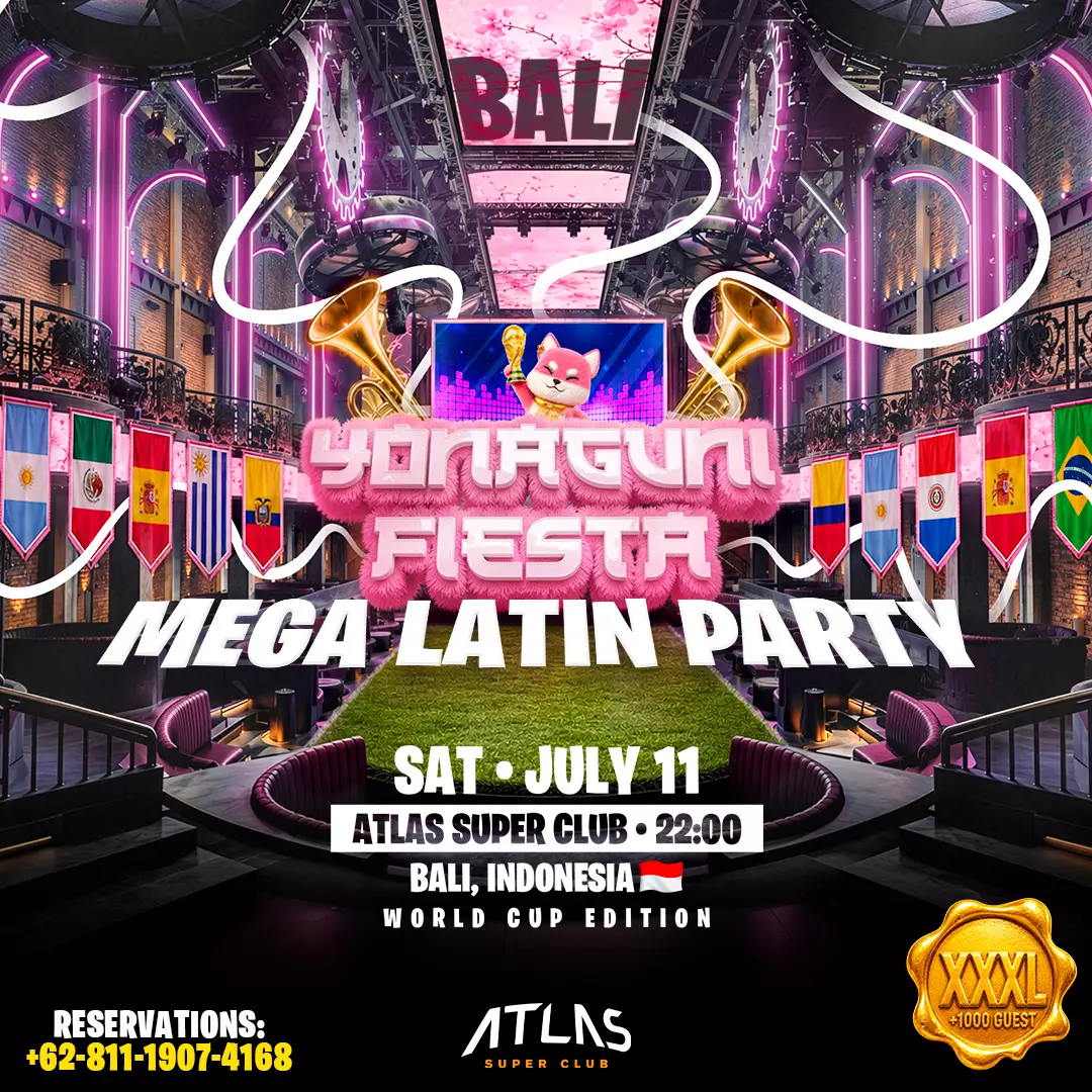 Banner - YONAGUNI - World's Biggest Beach Club & Super Club in Bali | Atlas Beach Fest