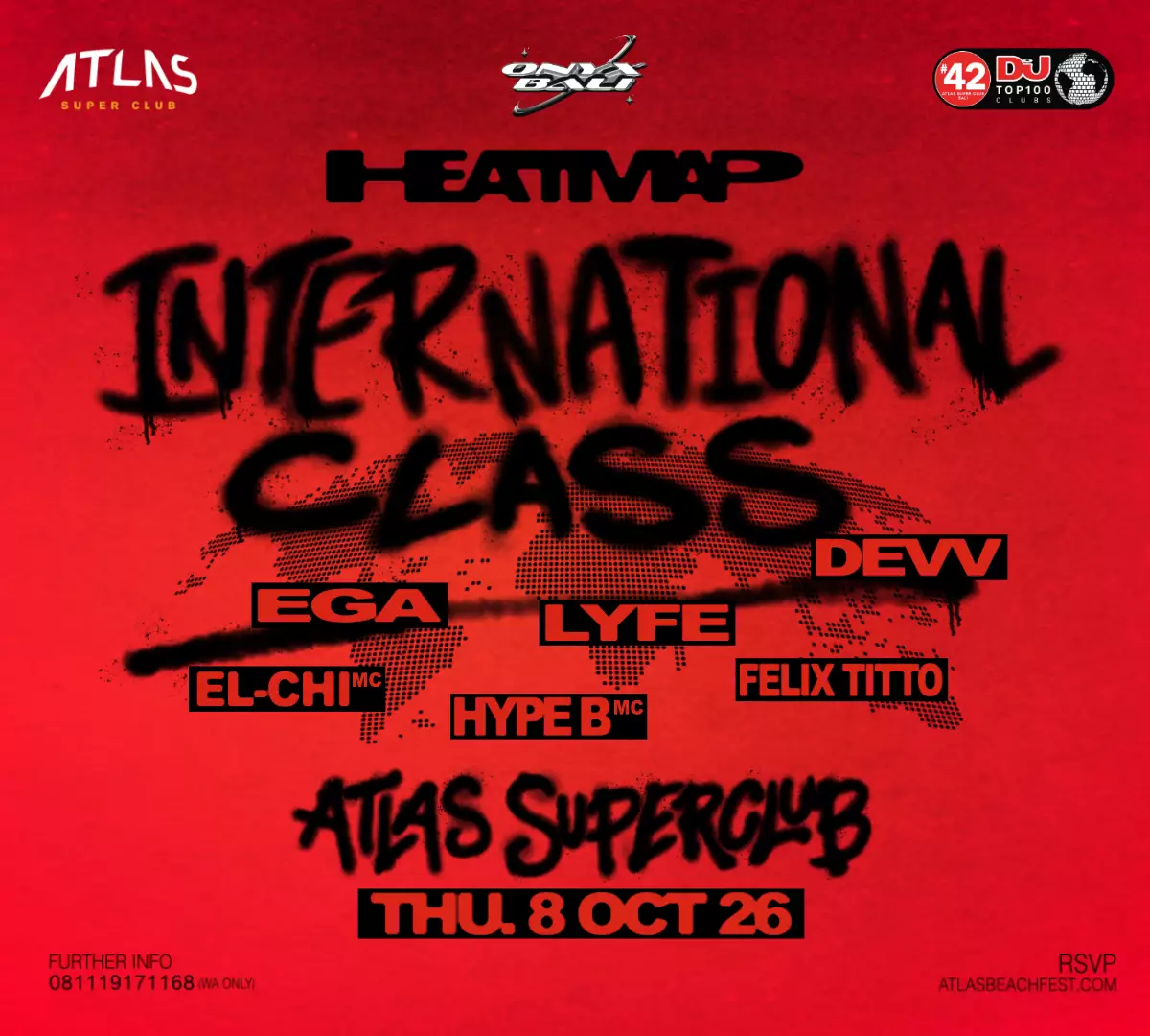 Event - HEATMAP INTERNATIONAL CLASS - World's Biggest Beach Club & Super Club in Bali | Atlas Beach Fest