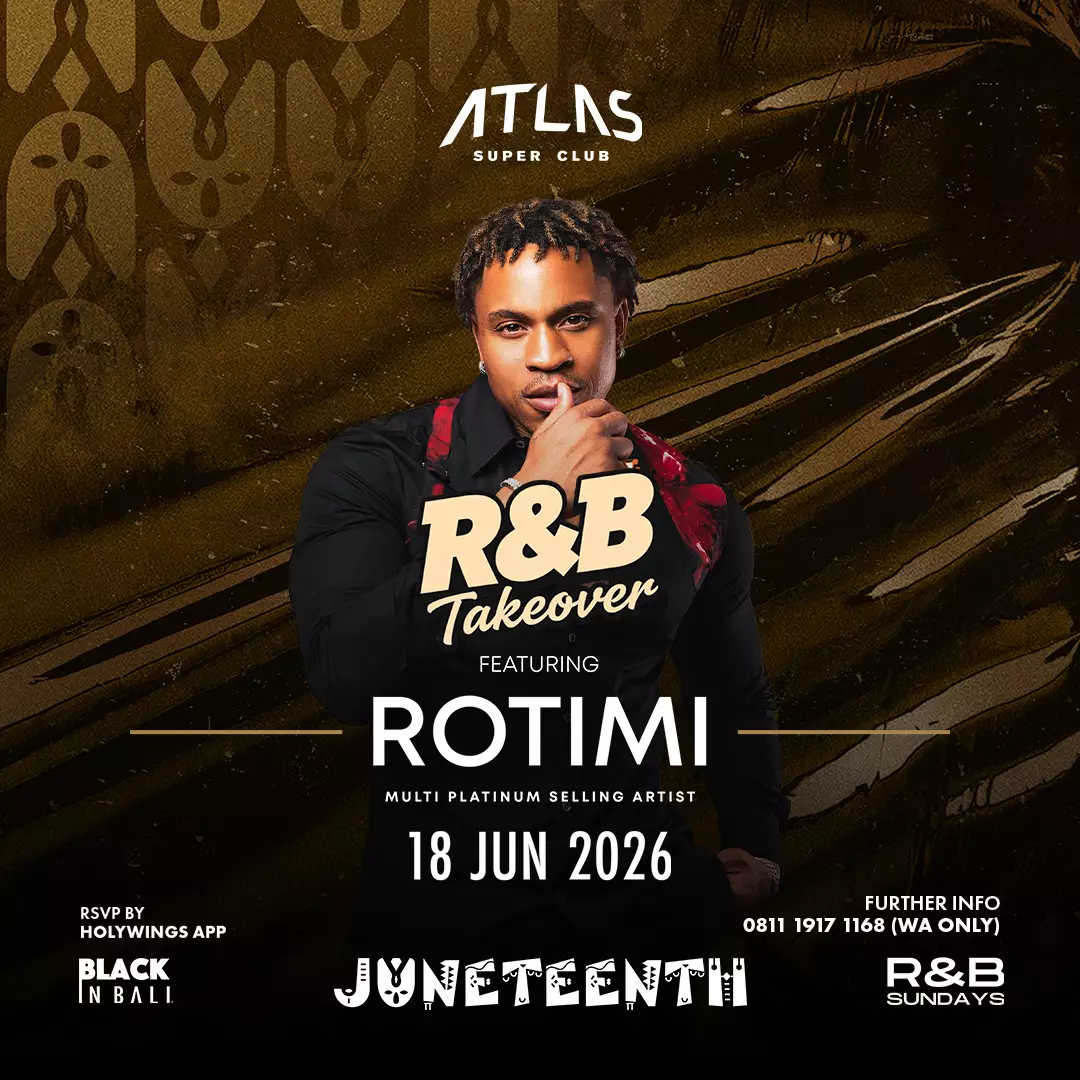 Event - R&B TAKEOVER FT. ROTIMI - World's Biggest Beach Club & Super Club in Bali | Atlas Beach Fest