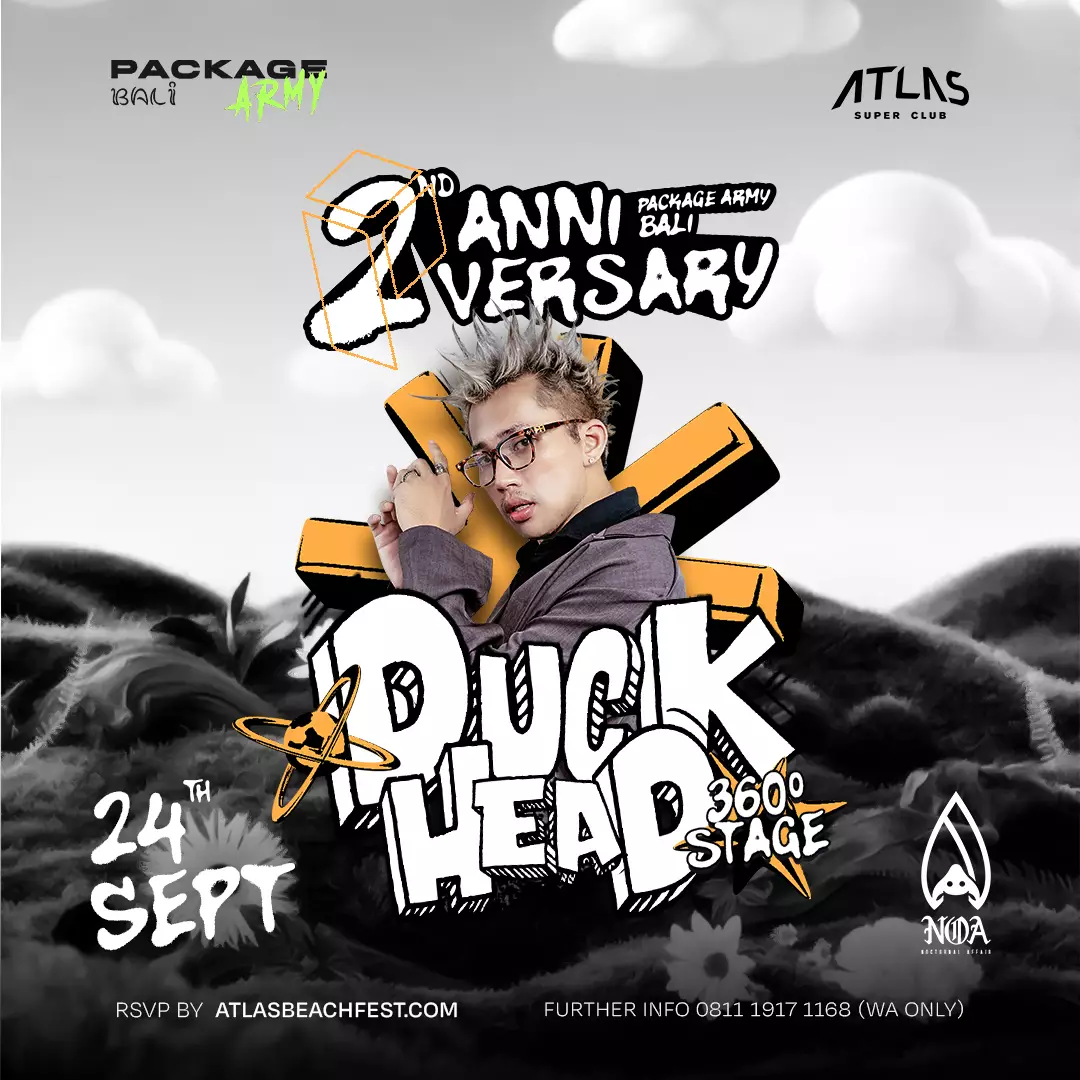 Event - DUCK HEAD - World's Biggest Beach Club & Super Club in Bali | Atlas Beach Fest
