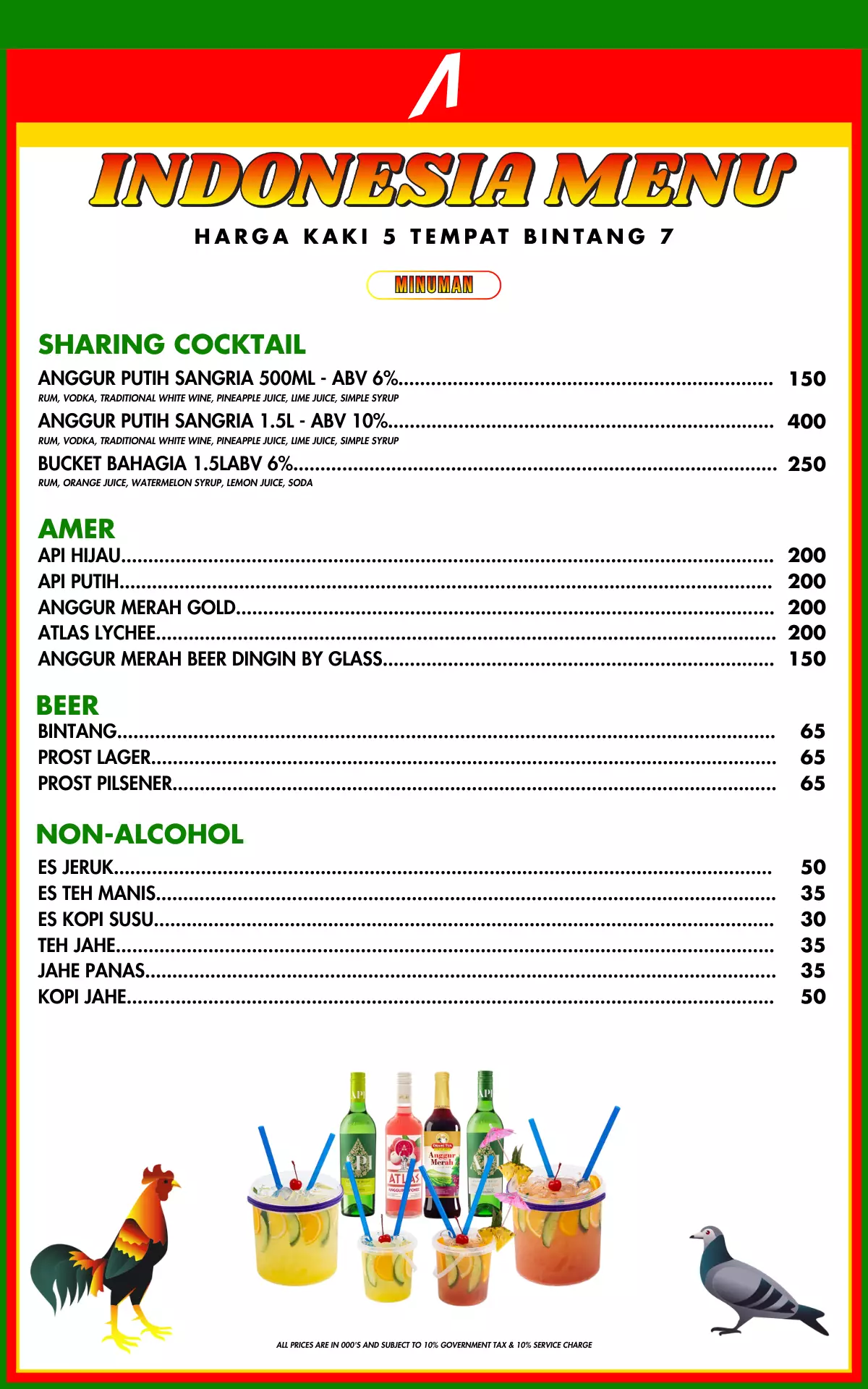 Indonesian Menu